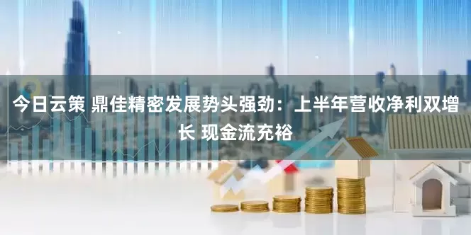 今日云策 鼎佳精密发展势头强劲：上半年营收净利双增长 现金流充裕