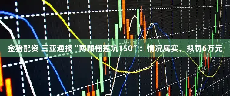 金猪配资 三亚通报“两颗榴莲坑150”：情况属实，拟罚6万元